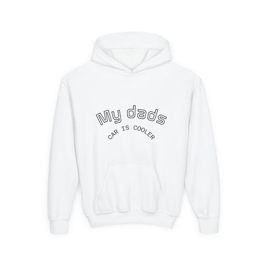 Youth Car Enthusiast Hooded Sweatshirt, Cool Dad Sweatshirt, Automotive Humor Hoodie, Gift for Car Lovers, Father's Day Apparel